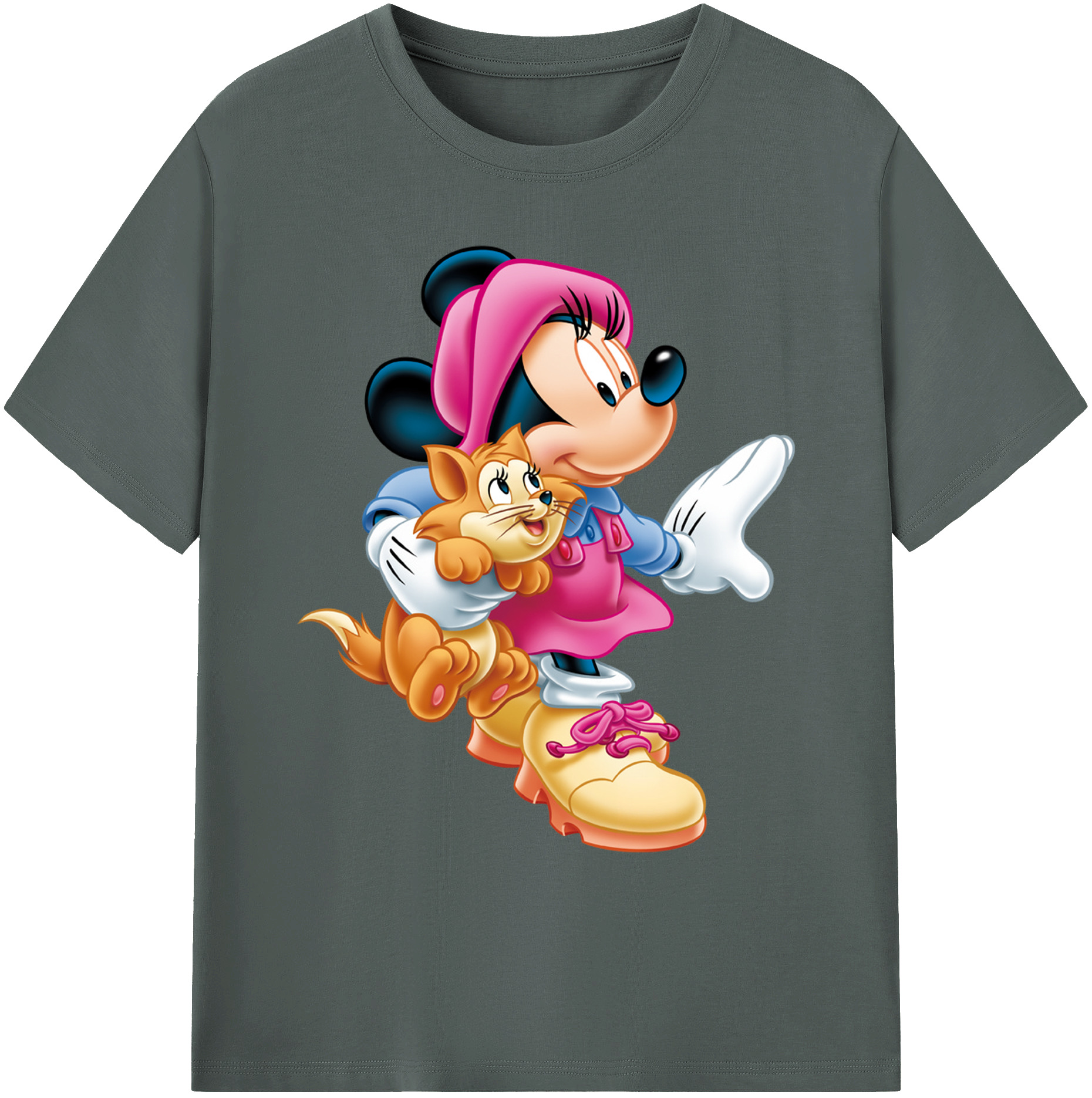ミッキーマウス Mickey Mouse 綿100％ メンズ半袖Tシャツ｜肌触りやわらか＆通気性